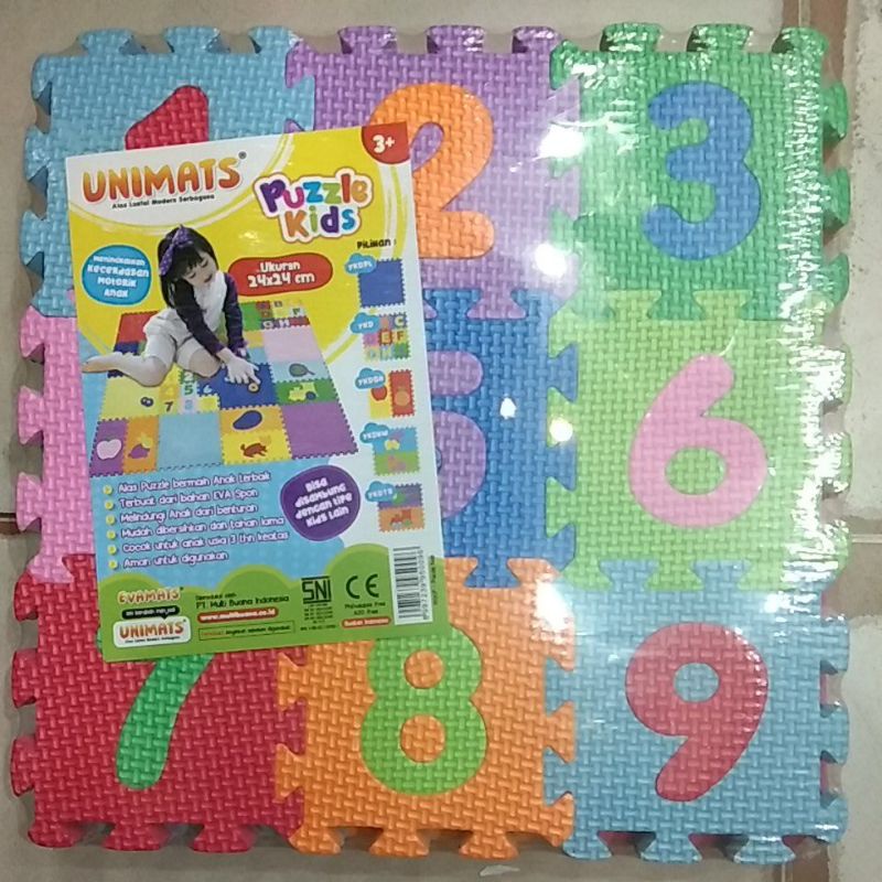 Evamats Puzzle Abjad dan Angka Kecil