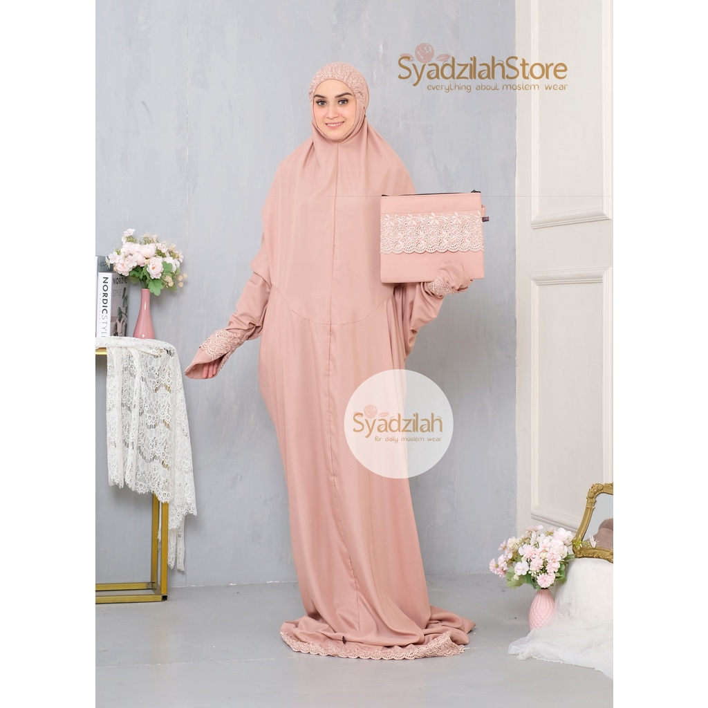 SYADZILAH - Mukena Terusan Dewasa Khadijah Katun Premium