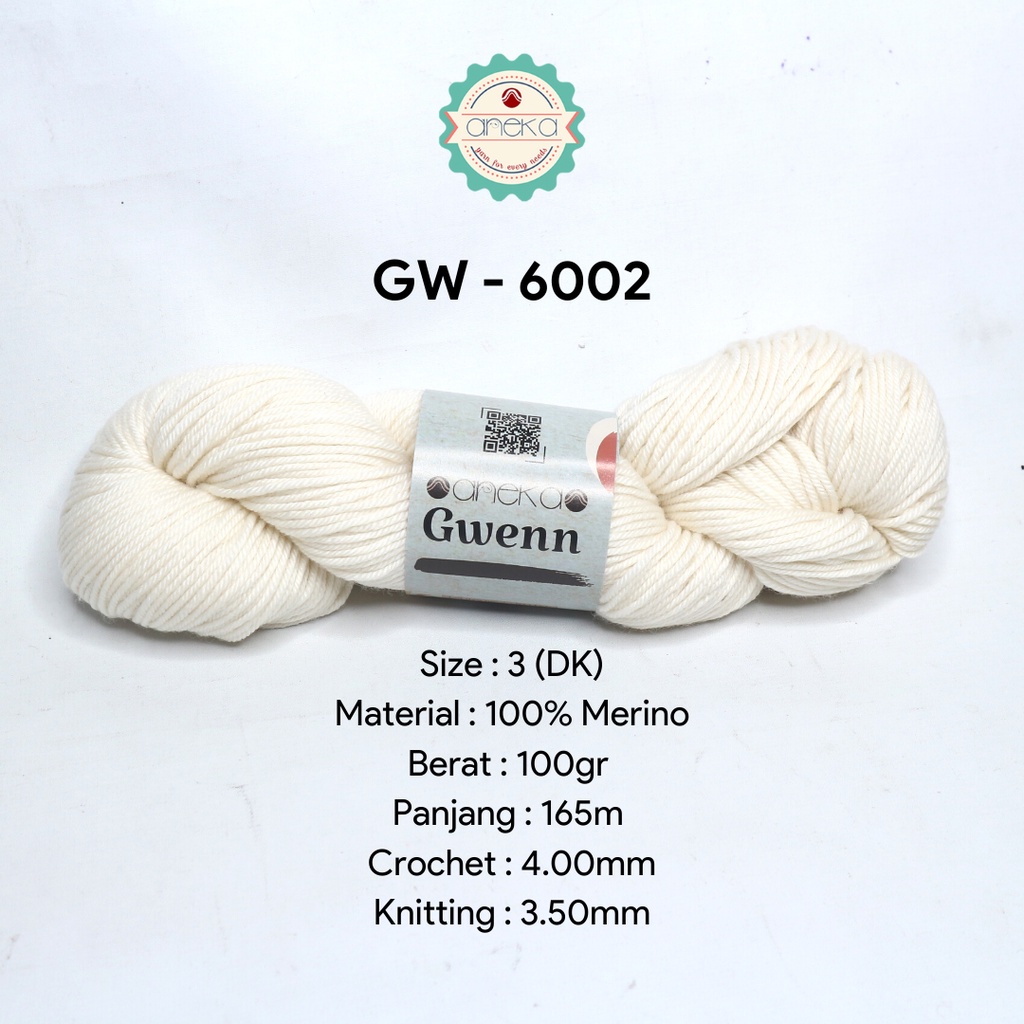 Benang Rajut Gwenn Yarn / Merino - Premium - 6002