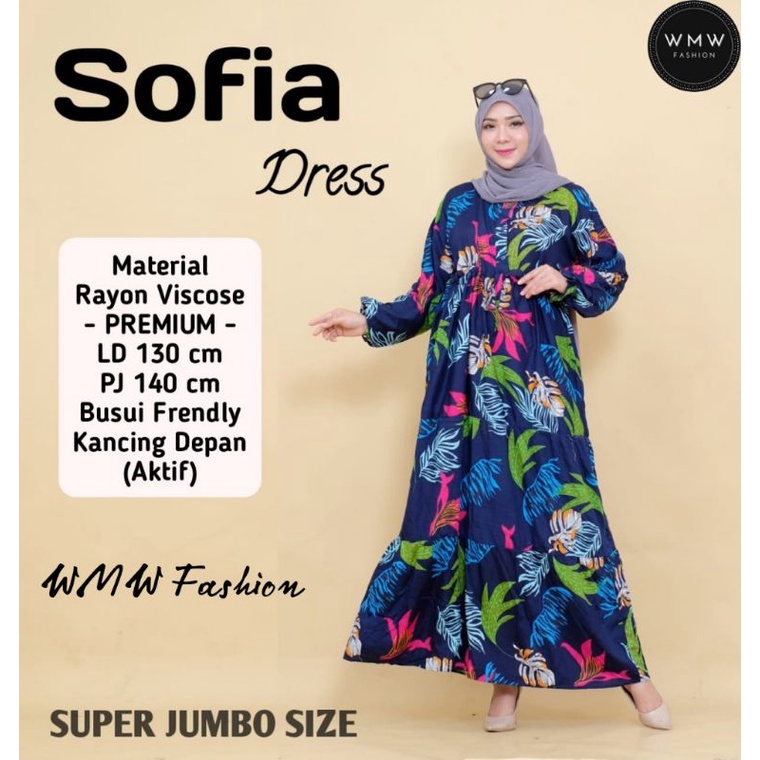 Baju Dress Gamis Terbaru *Sofia*