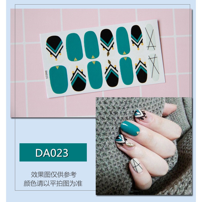 14Pcs/Stiker Kuku Murah / Nail Art Sticker / Nail Art Stiker / Nail Art &amp; Sticker DA Series