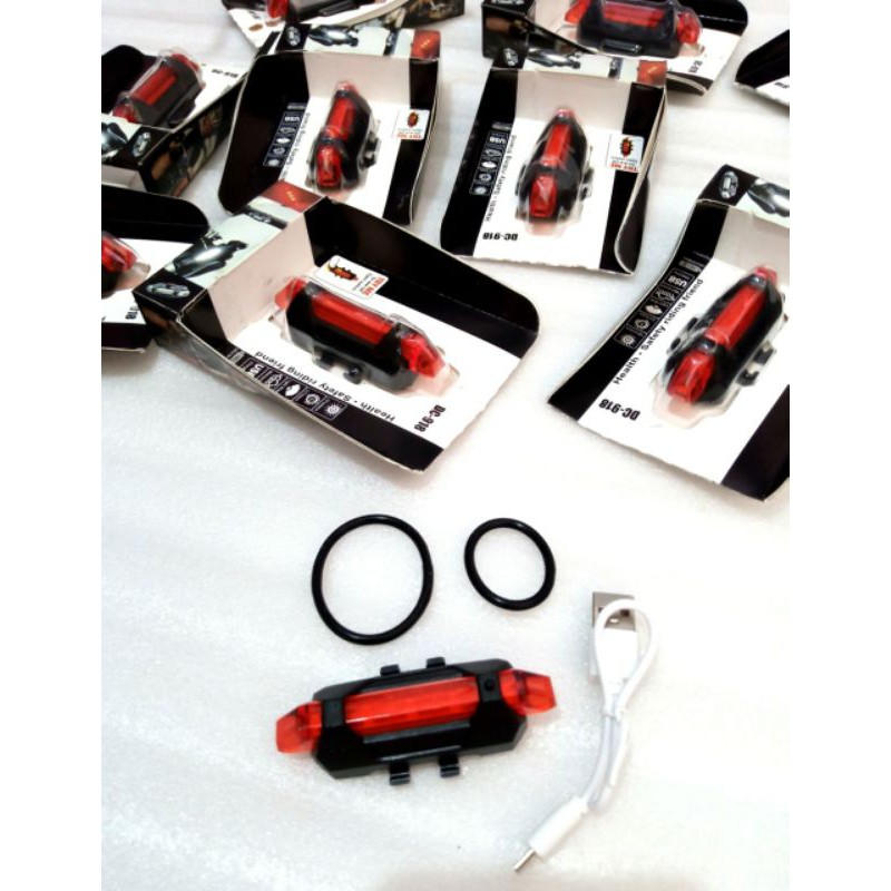 lampu sepeda LED usb