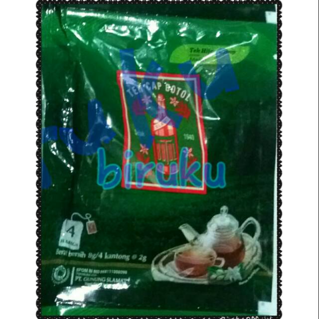 

Teh Cap Botol Celup Sachet (isi 4 kantong teh celup)