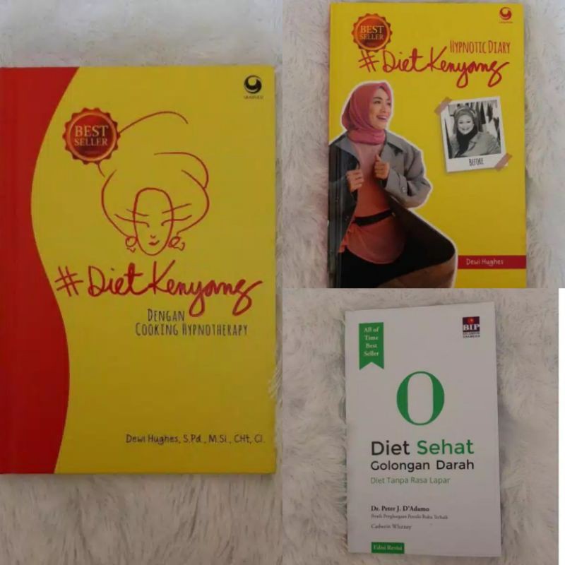 Paket buku diet / diet kenyang /diet golongan darah O
