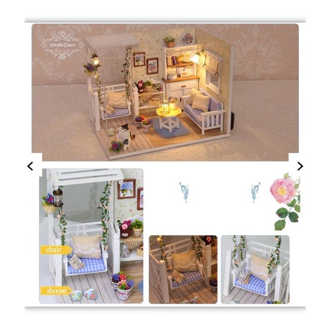 Diy Dollhouse Miniatur / Miniatur Rumah / Miniatur Boneka