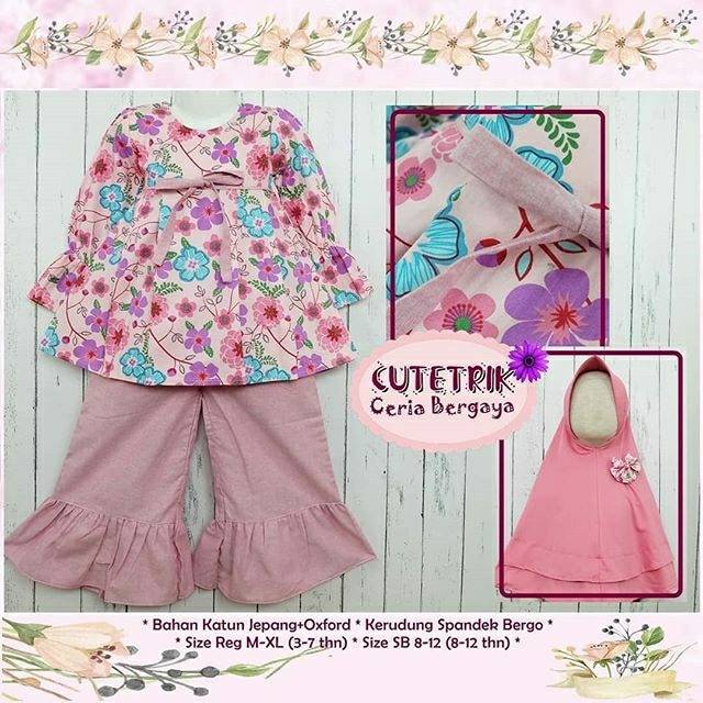 Setelan kulot muslimah Cutetrik