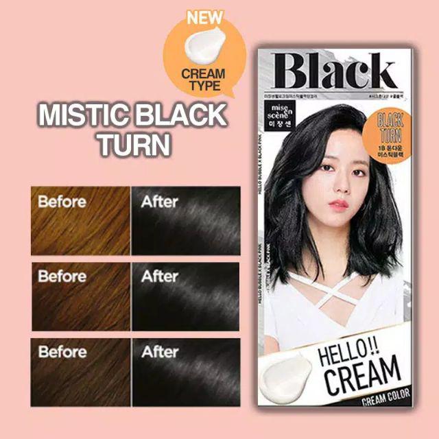 [READY] Mise En Scène Hello Bubble Foam Hair Color Blackpink-1B Mystic Black