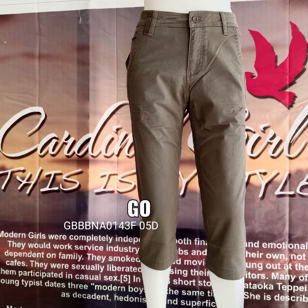 gof CARDINAL CELANA BAHAN 7/8 Pakaian Wanita Celana Katun Casual Original Cardinal