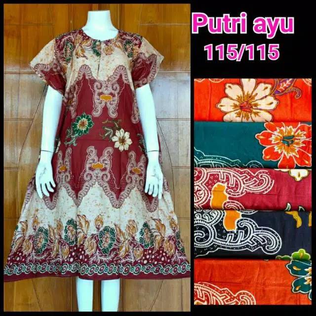 Daster lengan pendek putri ayu busui batik hamil