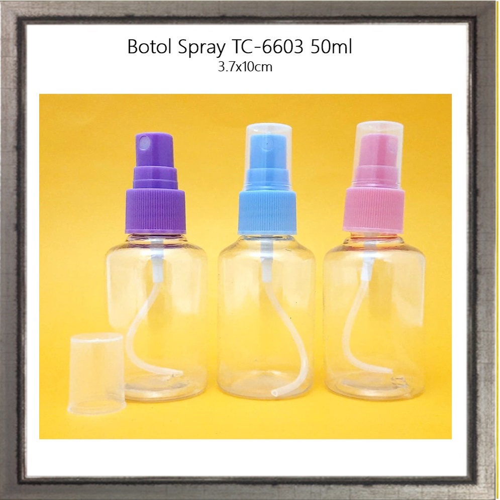 [2pcs] Botol Spray/Botol Spay/Plastik Pet Spray/Mist Semprot/Botol Sanitizer 50ml Isi 2pcs