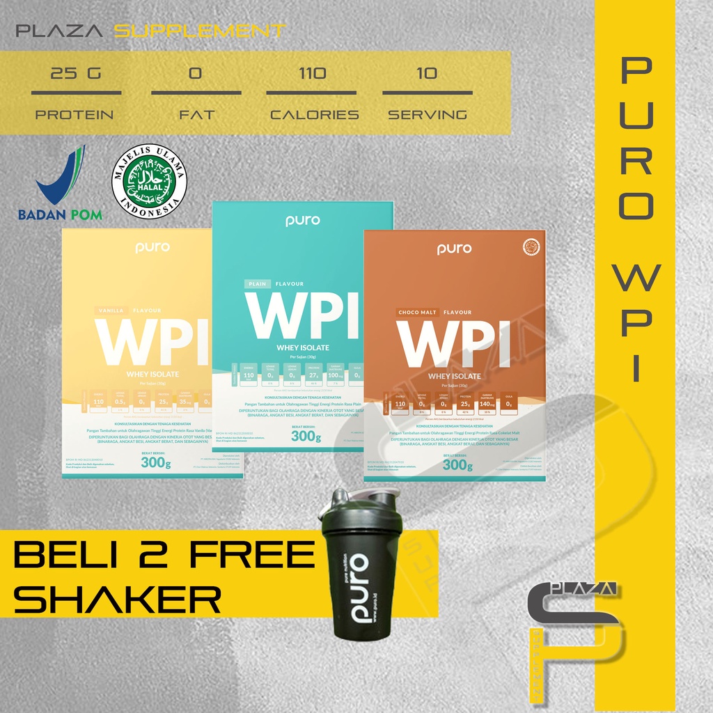 Jual Puro Wpi ( Whey Protein Isolate Isopro Grassfed Labdoor 300grm