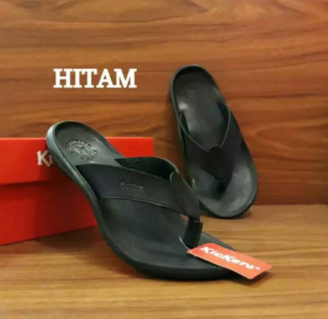 SANDAL JEPIT PRIA KICKERS KULIT / SENDAL COWOK KASUAL / SANDAL KULIT PROMO / SANDAL LEBARAN TERLARIS