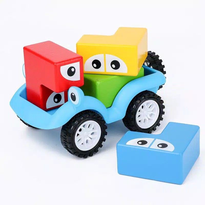 Mainan puzzle car montessori anak preschool/mainan edukasi anak