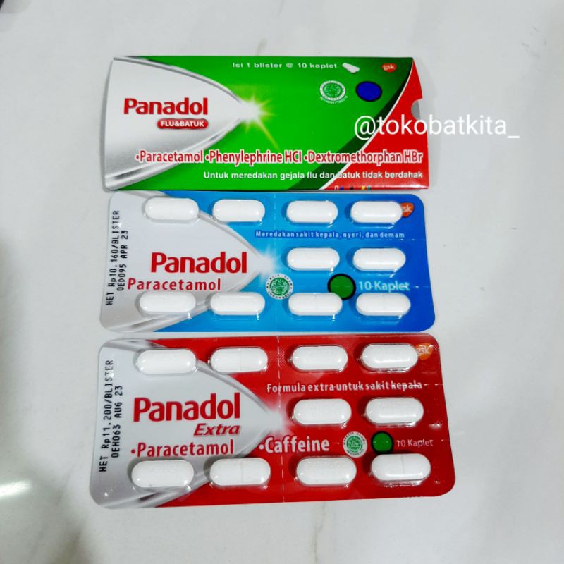 

[SEMUA VARIAN] PANADOL BIRU / MERAH / HIJAU / DEMAM BATUKPILEK NYERI FLU MIGRA EKSTRA PUSING MERIANG