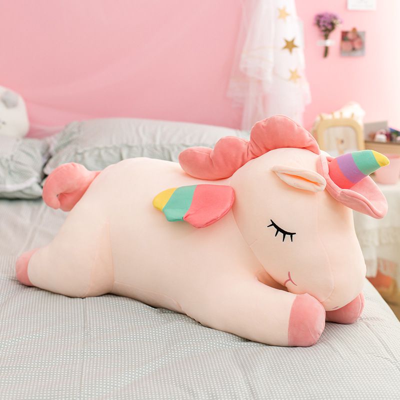 【Ready Stock】Boneka Soft Lying Unicorn Jumbo Ukuran 50cm