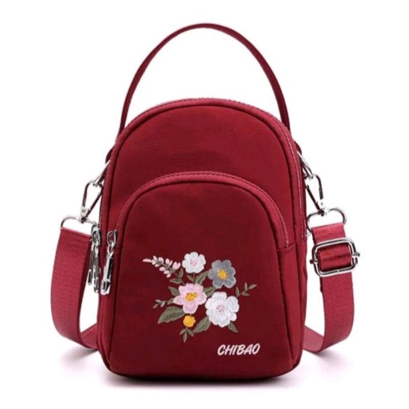 Tas Selempang Wanita Motif Bunga KGTS003