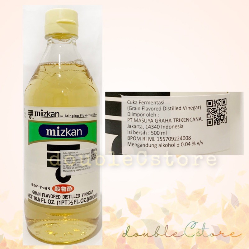 

Mizkan Kokumotsu Su Grain Flavored Distilled Vinegar Cuka Sushi Jepang