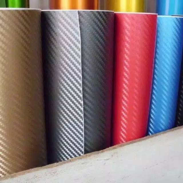 STICKER SKOTLET CARBON 3D - STICKER MOTOR - CARBON WARNA