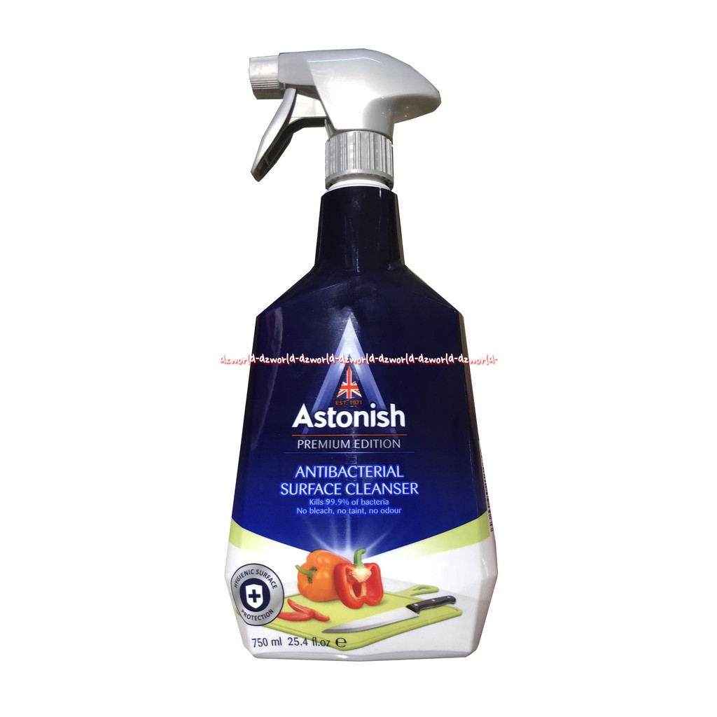 Astonish Antibacterial Surface Cleanser 750ml Alat Pembersih Astonis Pembersih Sayur Buah Makanan Anti Bakteri