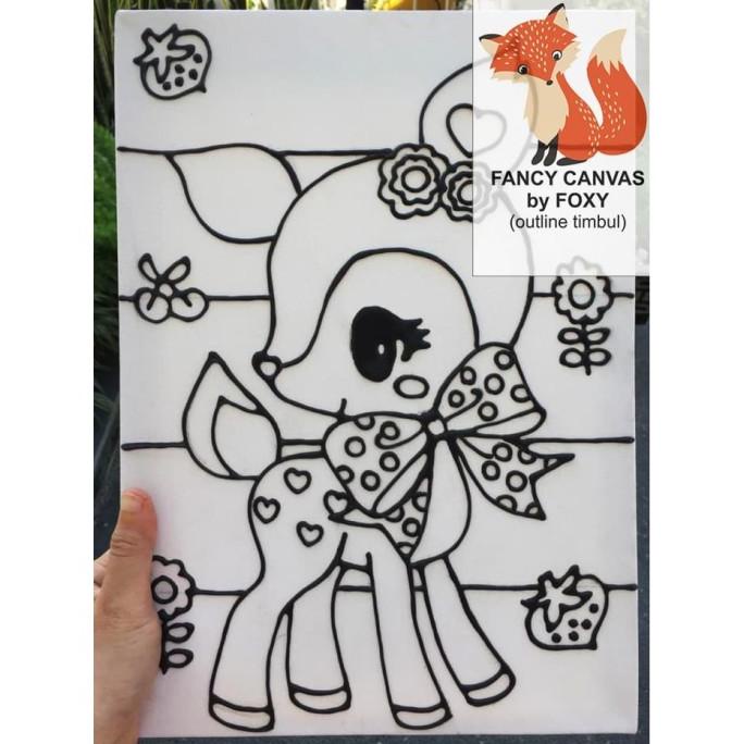 

[COD] kanvas lukis anak gambar HUMMINGMINT SALE Kode 1289