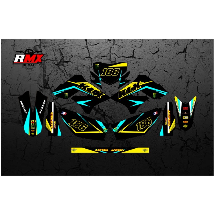 DECAL KLX 150 S/L FULLBODY (005) DEKAL STIKER DTRACKER DTX D-TRACKER LAMA OLD 2009 2010 2011 2012 20
