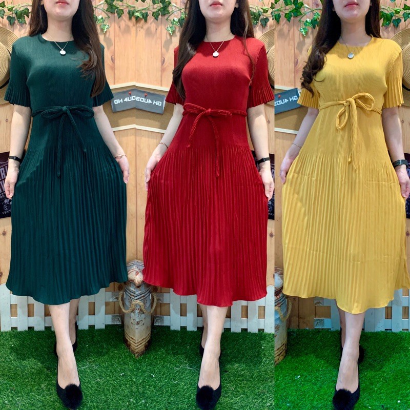 Dress plisket import