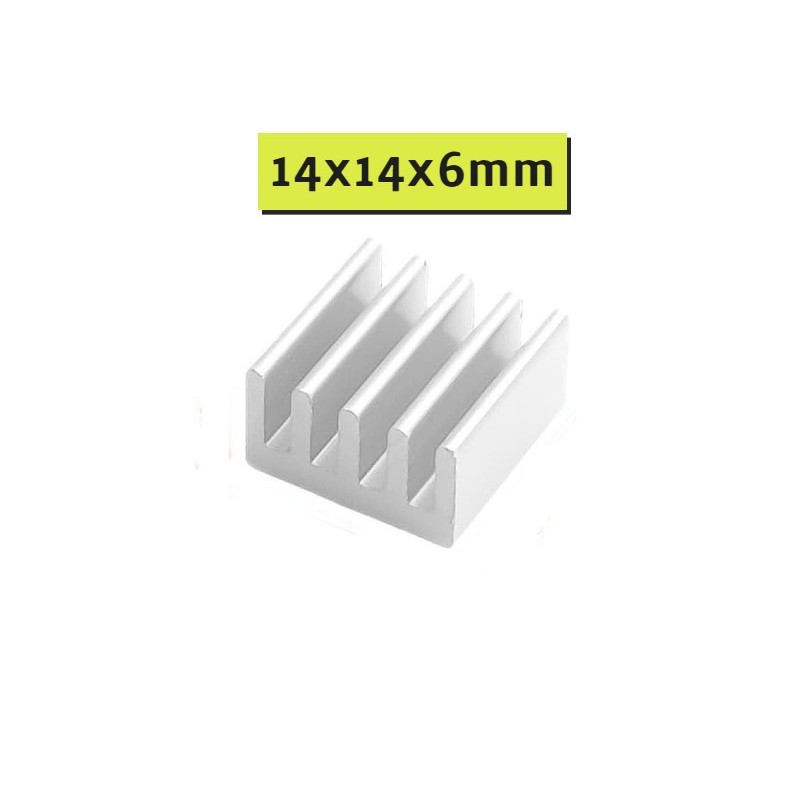 Aluminium Heatsink 14x14x6mm Heat sink 14mm 14 mm