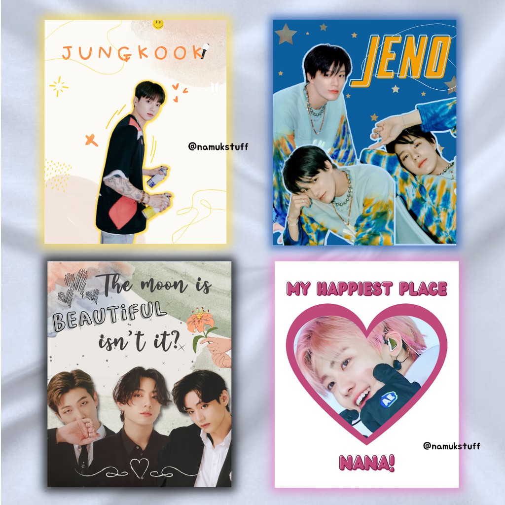 Costum Binder Photocard A4 KPOP [EXO BTS NCT SEVENTEEN]