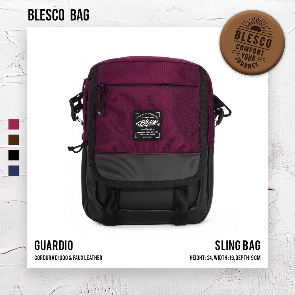 Tas Selempang Wanita Premium - Blesco Guardio Marun