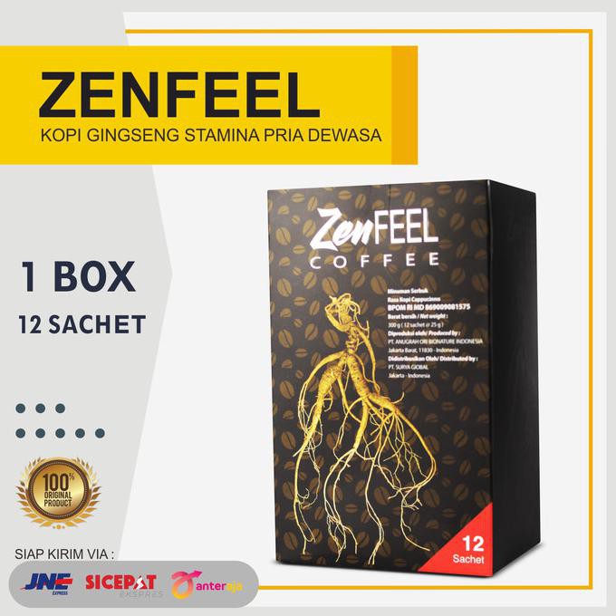 

nadians/// Zenfeel Coffe ,Kopi Ginseng Asli Penambah Gairah dan Stamina 1 Box 12