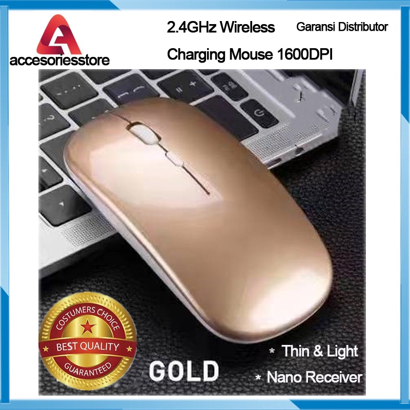 Mouse Wireless Rechargeable Gaming Silent Click nir kabel 3-Speed DPI 1600 DPI RGB LED Backlit Isi Ulang Mouse Gaming Ergono Rubber Roller Anti-slip Mouse Wireless RGB Murah Original Fantech