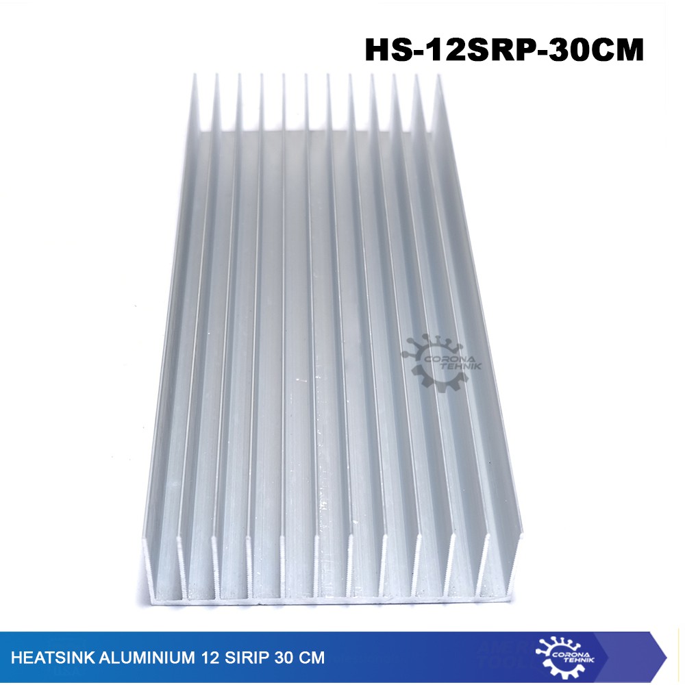 12 Sirip 30 cm Heatsink Aluminium