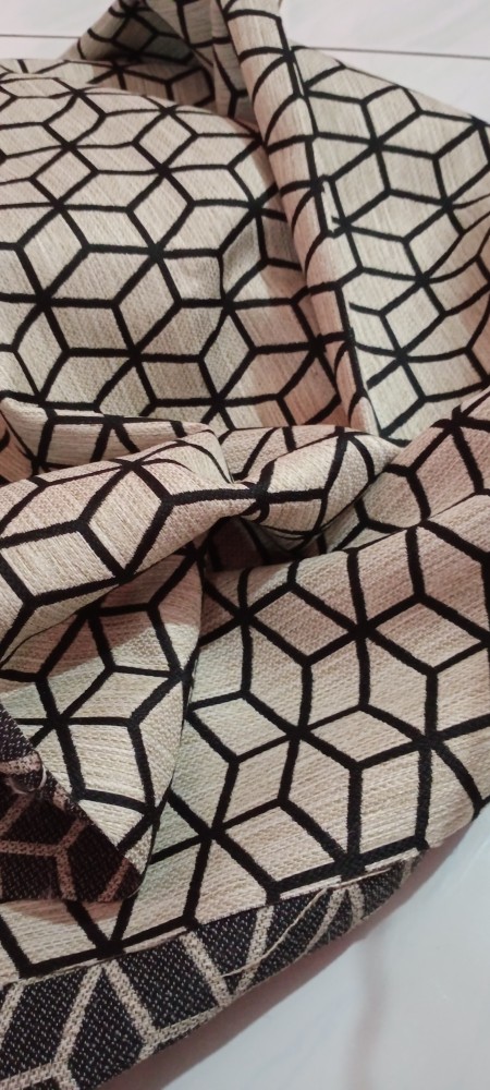 Bahan Sofa Modern Water Repellent | Anti Air| Motif Minimalis Monokrom Design Geometris Skandinavian