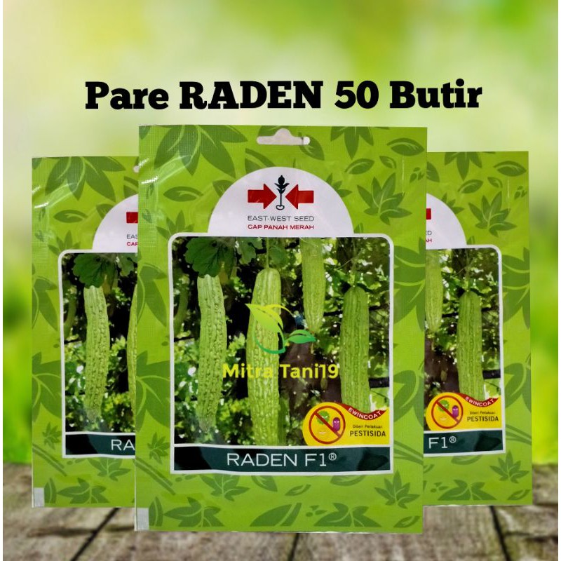 BIBIT BENIH TANAMAN SAYUR SAYURAN HIDROPONIK PARIA PARE RADEN 50 BUTIR CAP PANAH MERAH