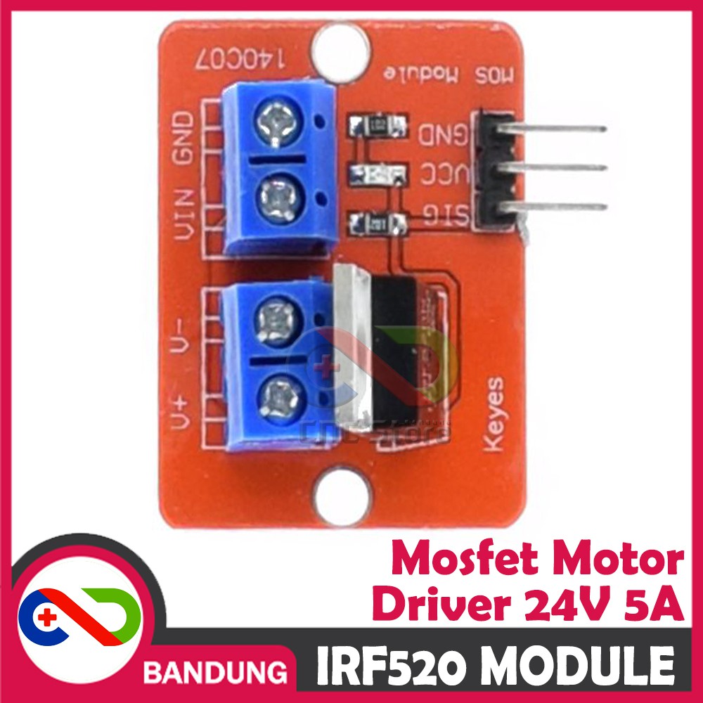 MOSFET IRF520 IRF 520 MOSFET DRIVER 24V 5A MODULE ARDUINO RASPBERRY