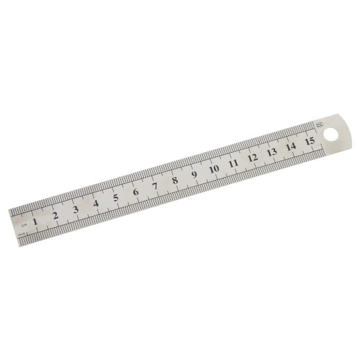 Penggaris besi 15 cm