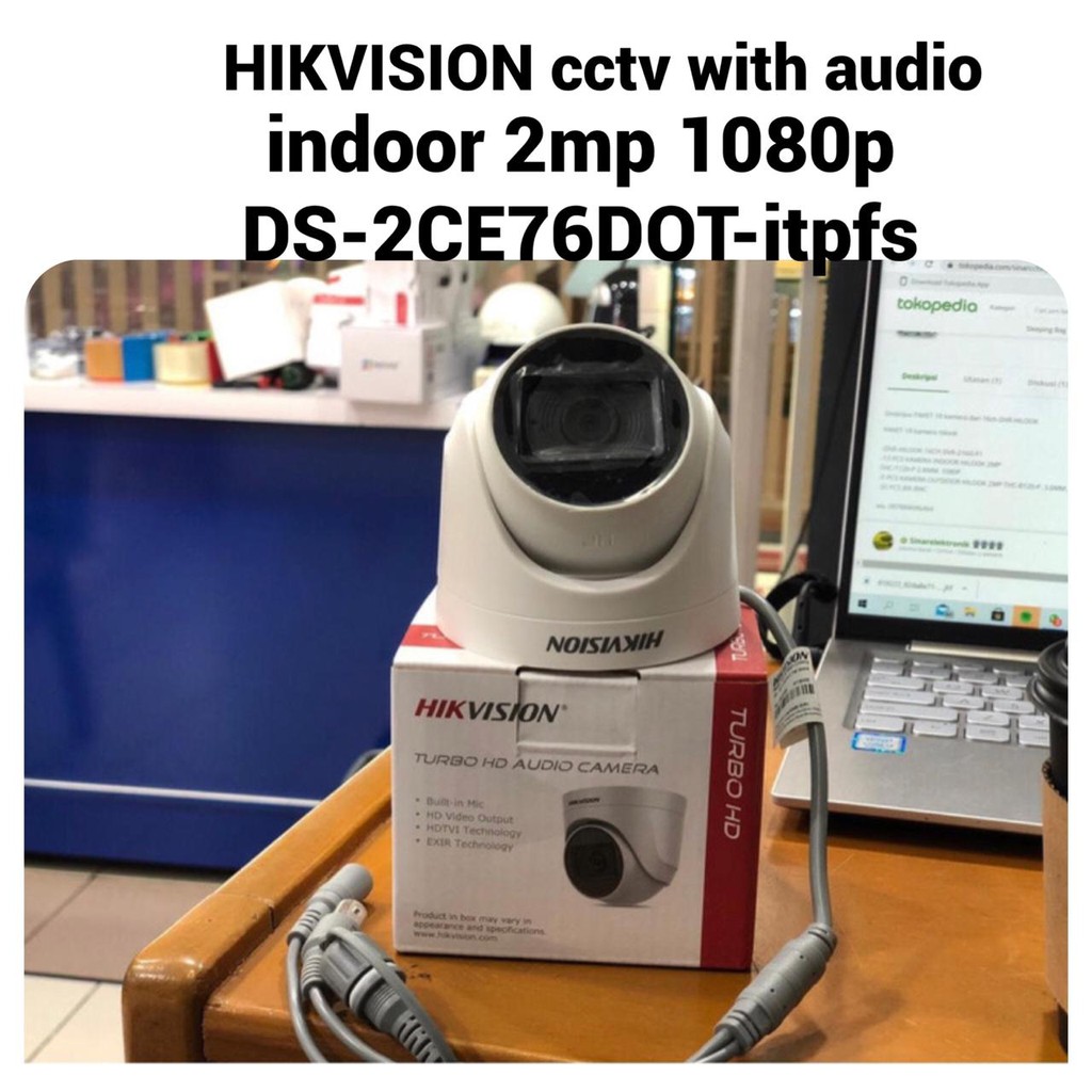 Camera indoor 2mp with audio HIKVISION DS-2ce76dot-itpfs