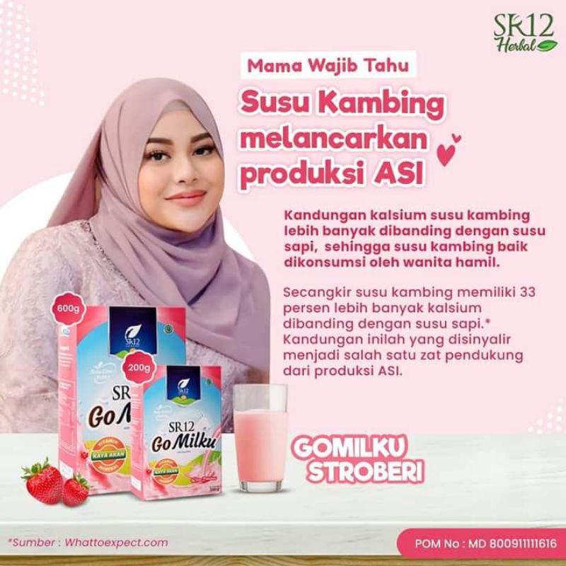 

Gomilku SR12 rasa strawberry susu kambing ettawa