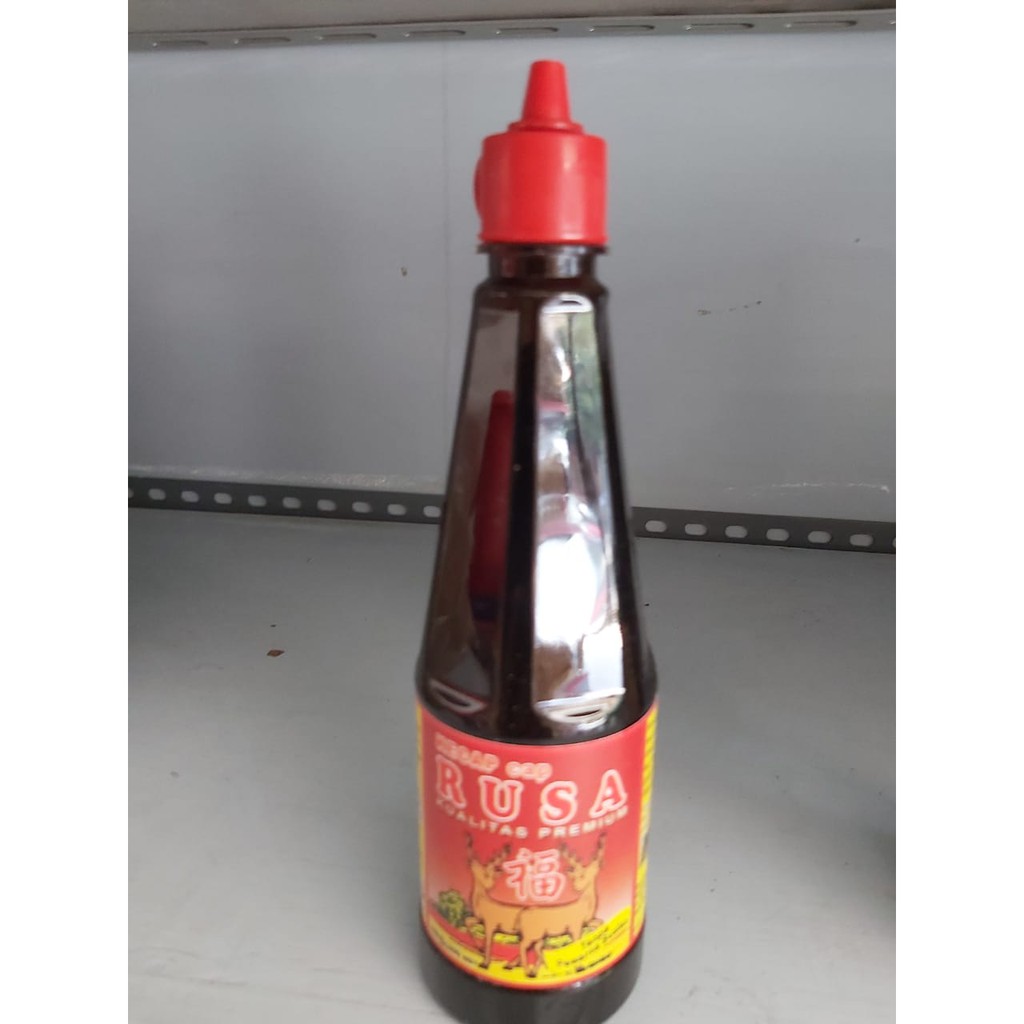 

Kecap Asin Bangka Cap Rusa Premium Merah 300ml / Sijiu Kecap Rusa Merah Super Sungliauw
