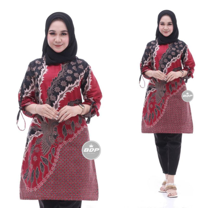 baju wanita tunik jumbo batik
