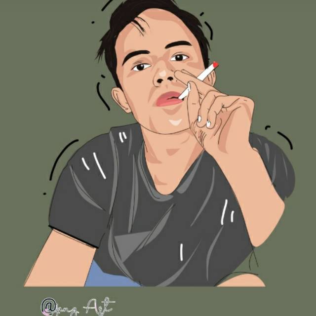 SOFTFILE/ Vektor Art/ Lukisan Wajah/ Karikatur/ Custom