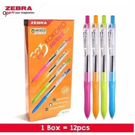 

Office & Stationery | Alat Tulis | Pulpen Gel Zebra Kokoro / Gel Pen Kokoro [Lusin[ | Best Seller