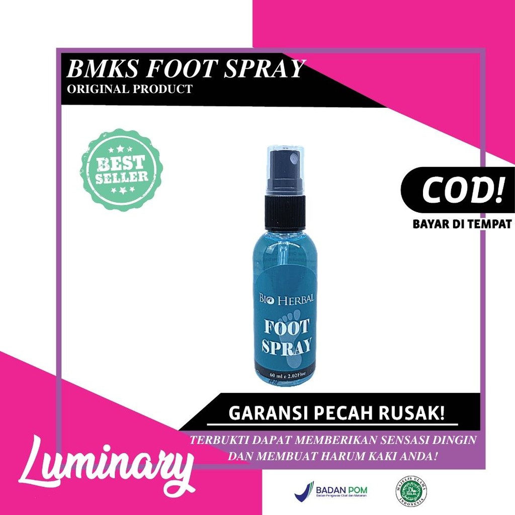 Bio Herbal Foot Spray Deodorant Penghilang Bau Kaki Original BPOM