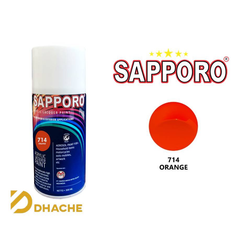 Cat Semprot Sapporo 714 Orange / Pilok / Pylox / Pilox 300 ml