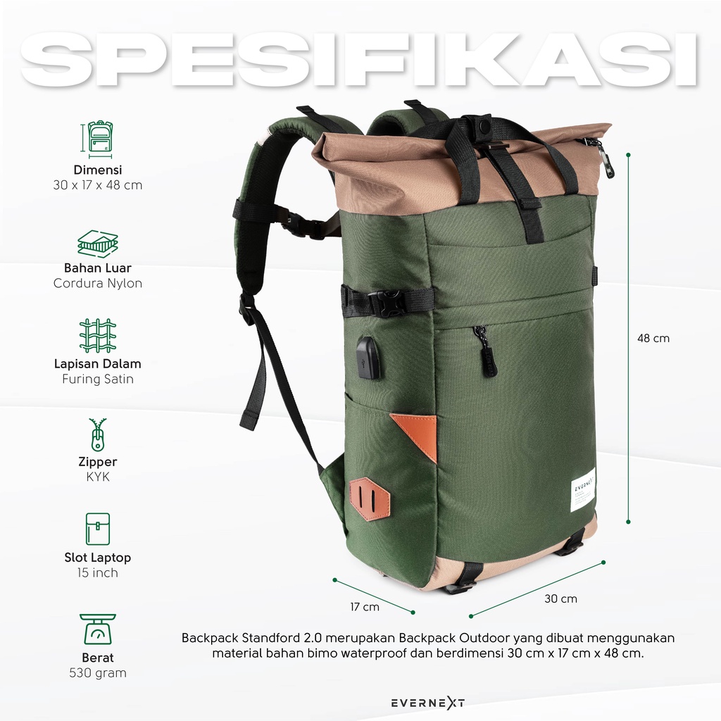 Tas Punggung STANORD 2.0 Backpack Ransel Cowok