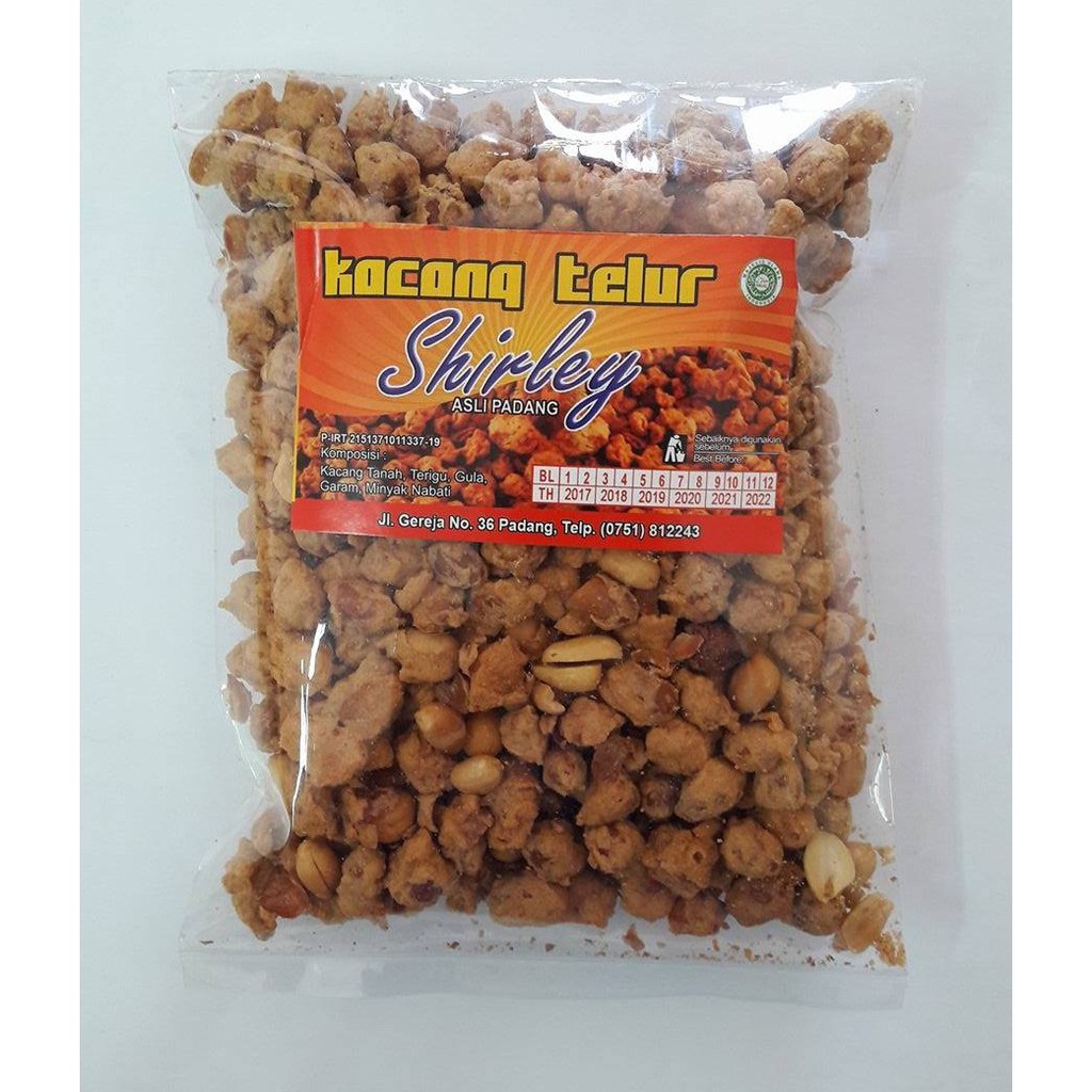 

Kacang Telur Shirley Khas Padang Kemasan Kecil