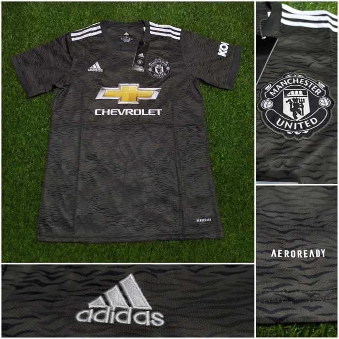 JERSEY MU 2020 2021 AWAY HITAM TERBARU PREMIUM QUALITY KUALITAS JAMINAN TERBAIK