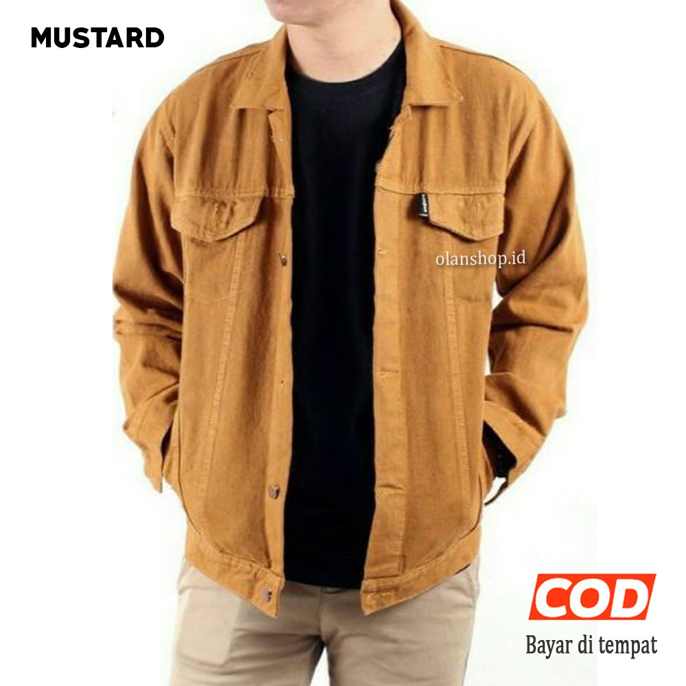 jaket levis mustard