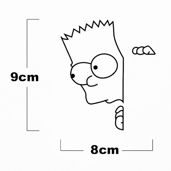 Stiker Saklar Lampu Bart Simpson 7025B