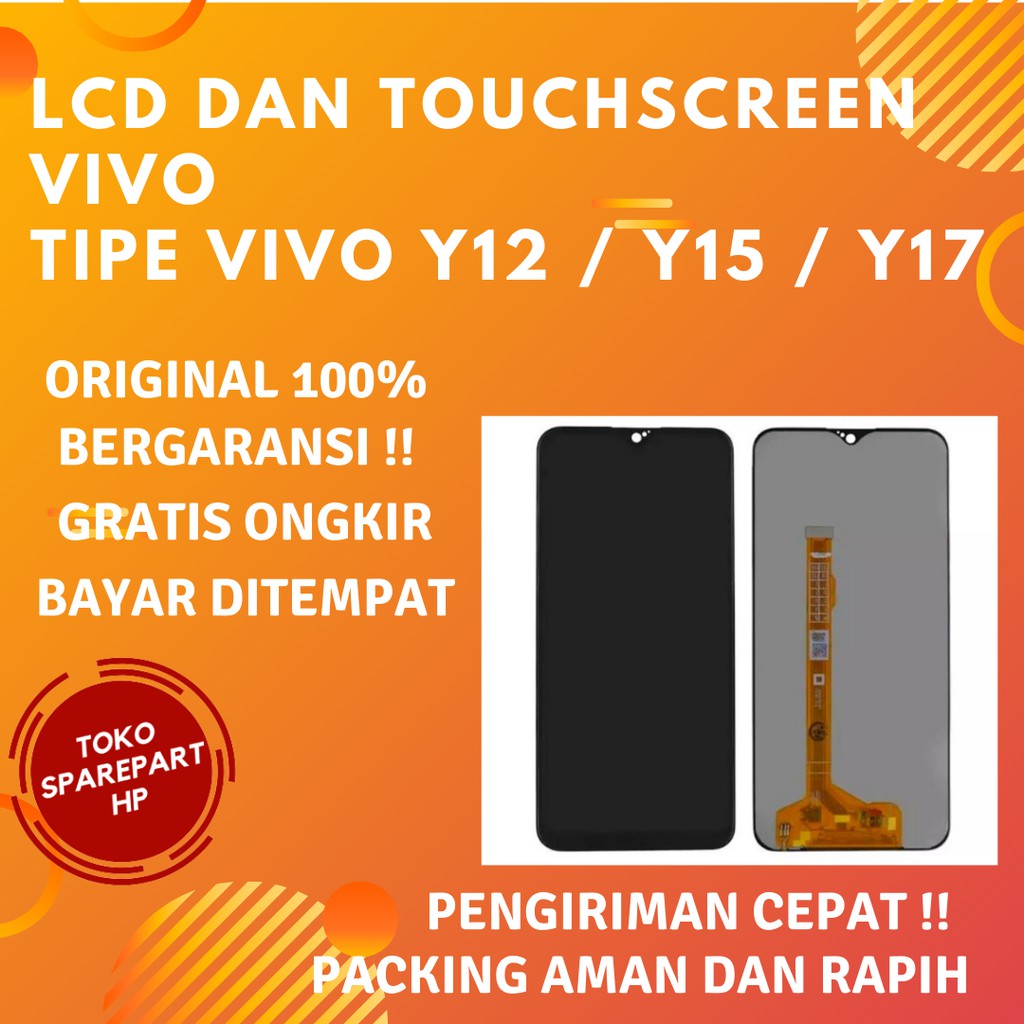 Layar Lcd VIVO Y12 / Y15 / Y17 Fullset Original Lcd dan Touchscreen Hp VIVO Y15 / Y17 / Y12 Ori